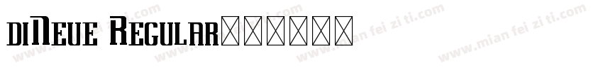 diNeue Regular字体转换